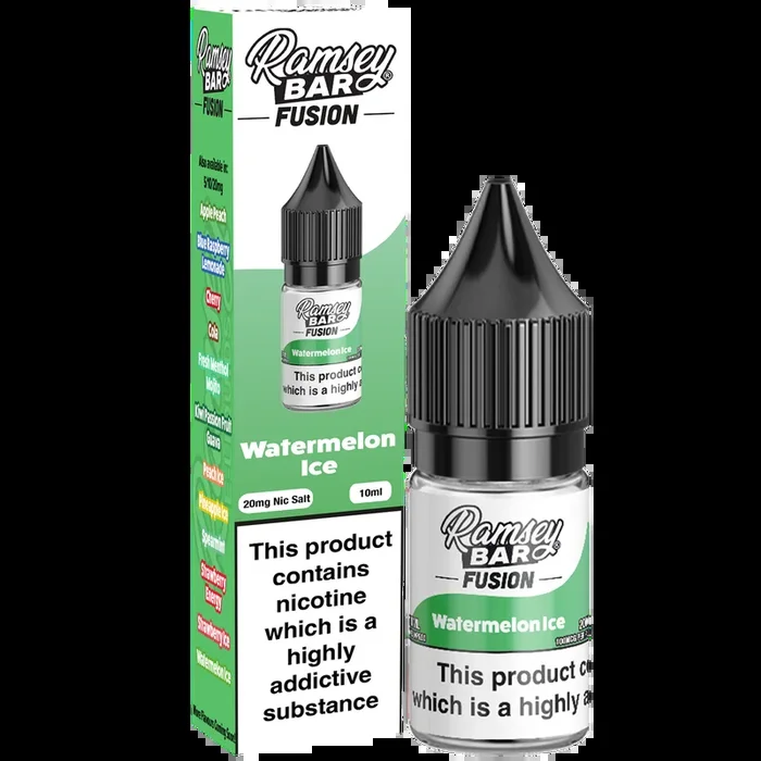 Ramsey Bar Fusion V2 Watermelon Ice 10ml Nic Salt