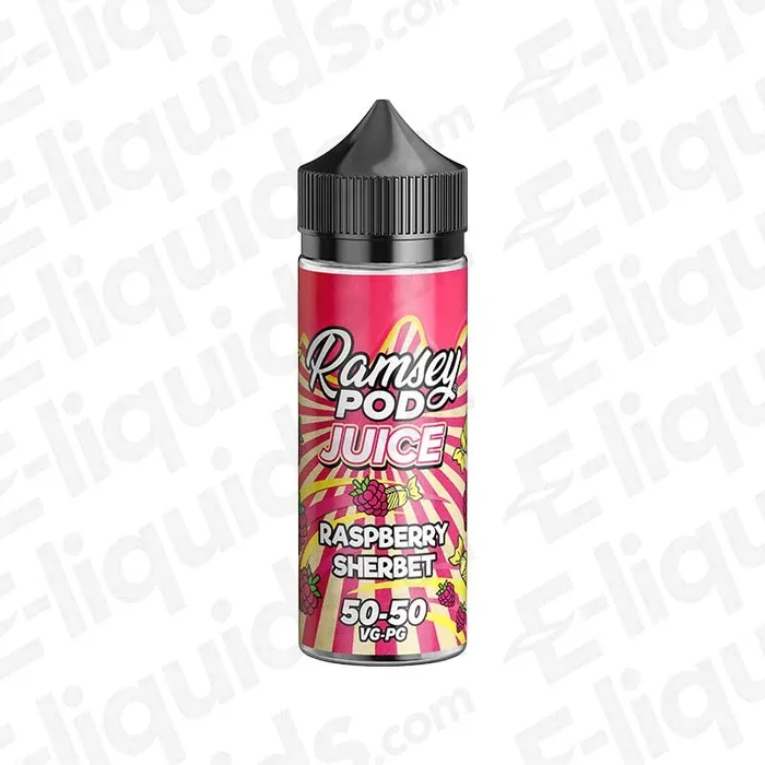 Ramsey Sherbet Raspberry Pod Juice Shortfill 100ml by Ramsey E-Liquids