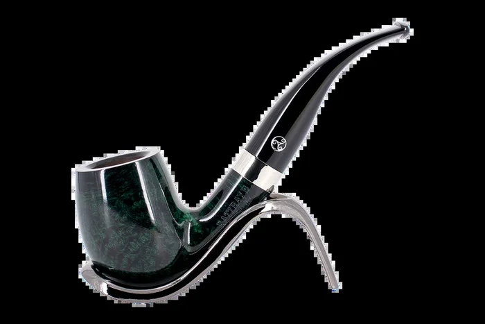Rattray’s Lowland 63 Green Smooth Bent 9mm Pipe