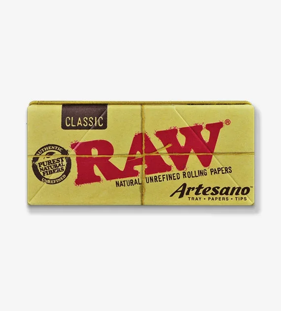 RAW Artesano – King Size Rolling Papers, 15 Count box