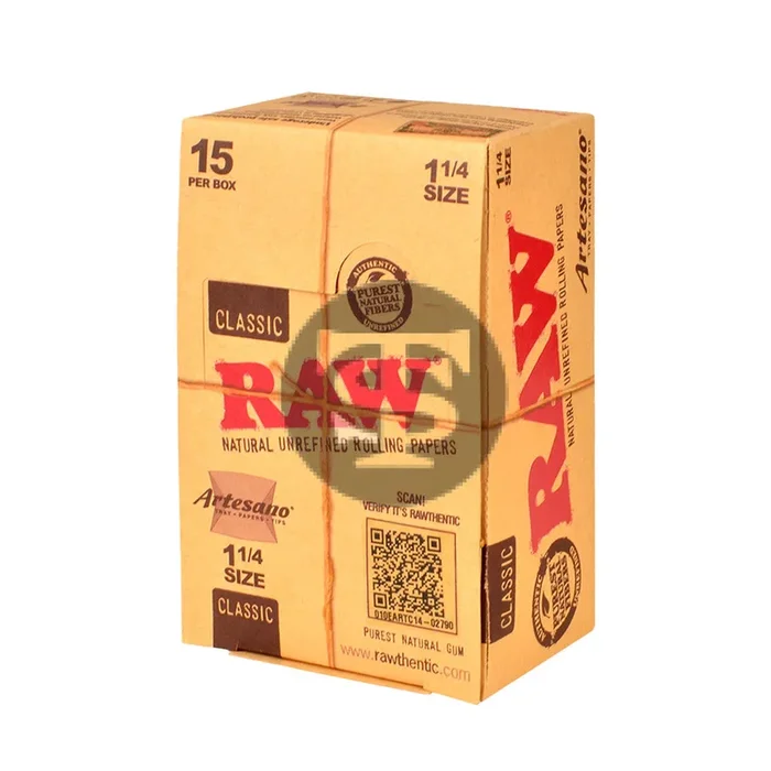 Raw Classic Papers Artesano 1 1/4 Pack of 15