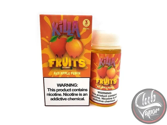 Red Apple Peach 100mL E-Liquid by Killa Fruits