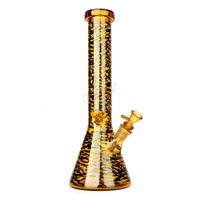 Red Eye Glass 15 ” Tiger Print Beaker Base Water Pipe (REG072)