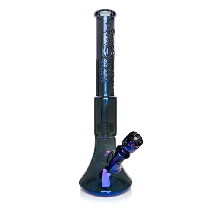 Red Eye Glass 19″ 7mm Thick Revolution Dual Chamber Water Pipe (K3152)