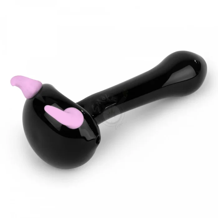 Red Eye Glass 4.5 ” Horn Hand Pipe Pink (2167 / 2168)