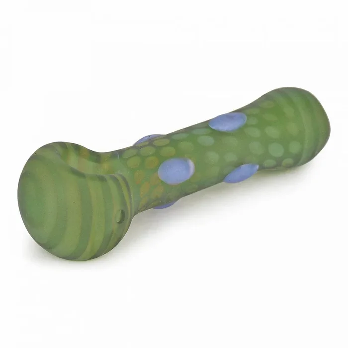 Red Eye Glass – Frosted Colour Dots Hand Pipe