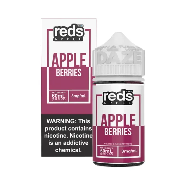 Reds Apple Free Base Nicotine – Apple Berries | 60mL