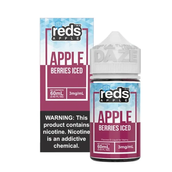 Reds Apple Free Base Nicotine – Apple Berries ICED | 60mL