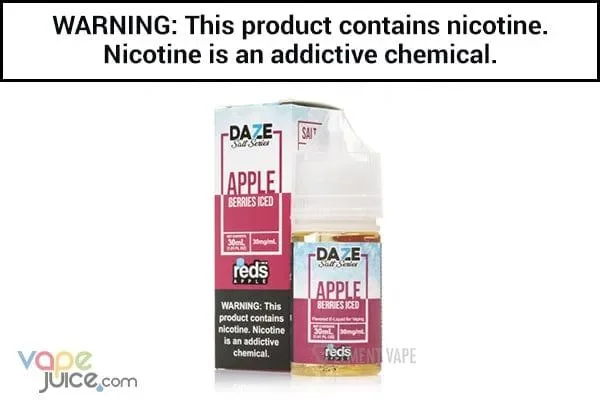 REDS BERRIES APPLE ICED BY 7 DAZE SYNTHETIC SALT 30ML