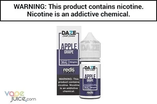 REDS GRAPE APPLE BY 7 DAZE SYNTHETIC SALT 30ML