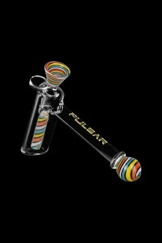 Retro Rave Wig Wag Bubbler with Herb Slide