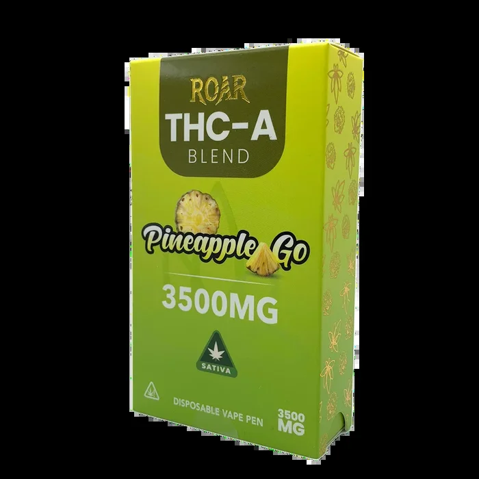 Roar – THCA Blend Disposable Vape – 3500MG – Pineapple GO – Sativa