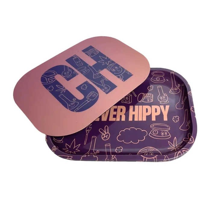 Rolling Tray and Lid – Small – Purple Clever Hippy