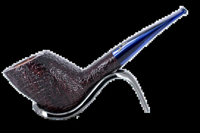 Savinelli Autograph (Limited Edition) Black Sandblasted Briar Pipe – 12