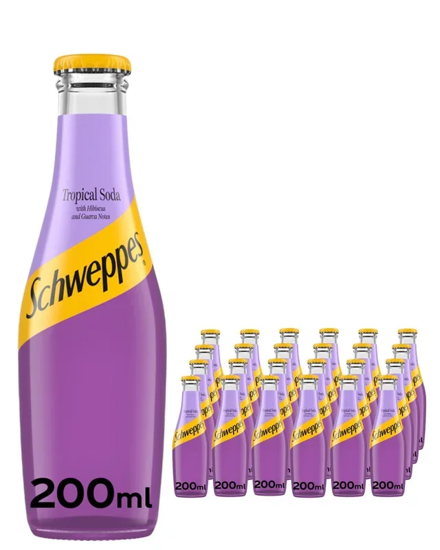 Schweppes Tropical Soda Multipack, 24 x 200 ml