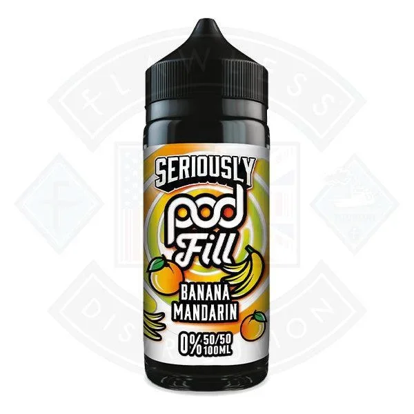 Seriously Pod Fill – Banana Mandarin 0mg 100ml E-liquid