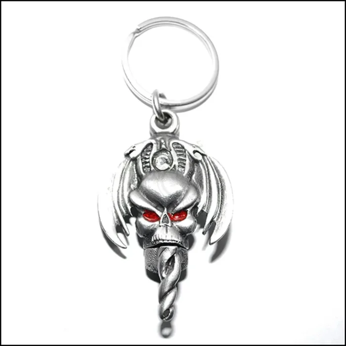 Serpent Skull Roach Clip W/ Key Chain