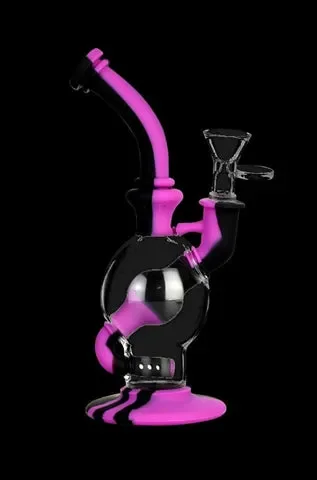 Silicone & Glass Dual Chamber Water Pipe