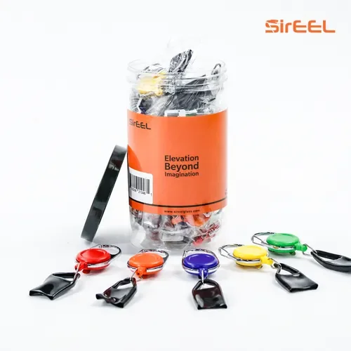 SirEEL – 30pk Lighter Leash, Retail POP Display, Assorted Colors May Vary
