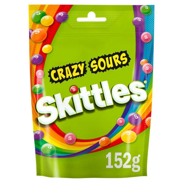 Skittles Crazy Sours Pouch 152g