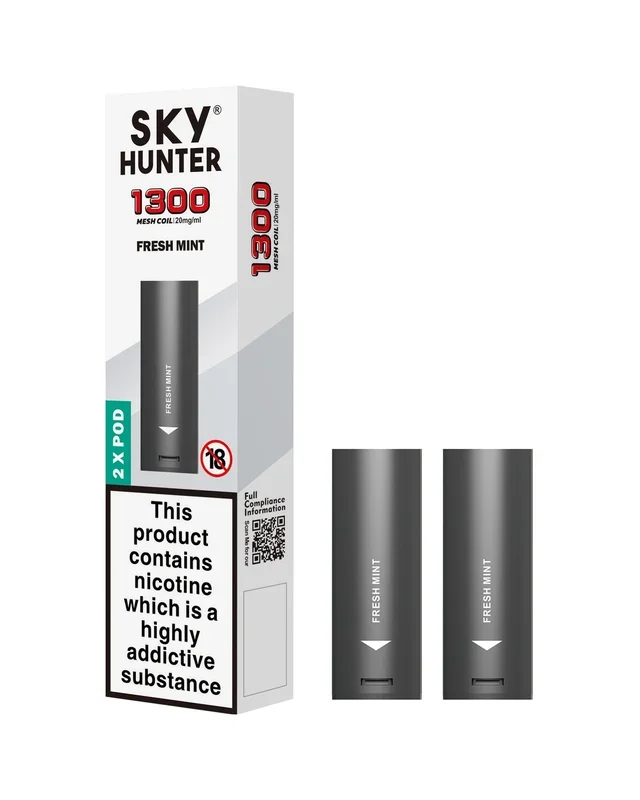 Sky Hunter Twist Slim Pods with Fresh Mint Flavor