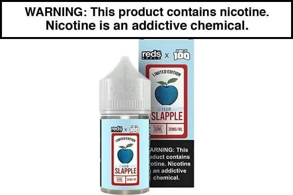 SLAPPLE ICED BY REDS X KEEP IT 100 SALT 30ML