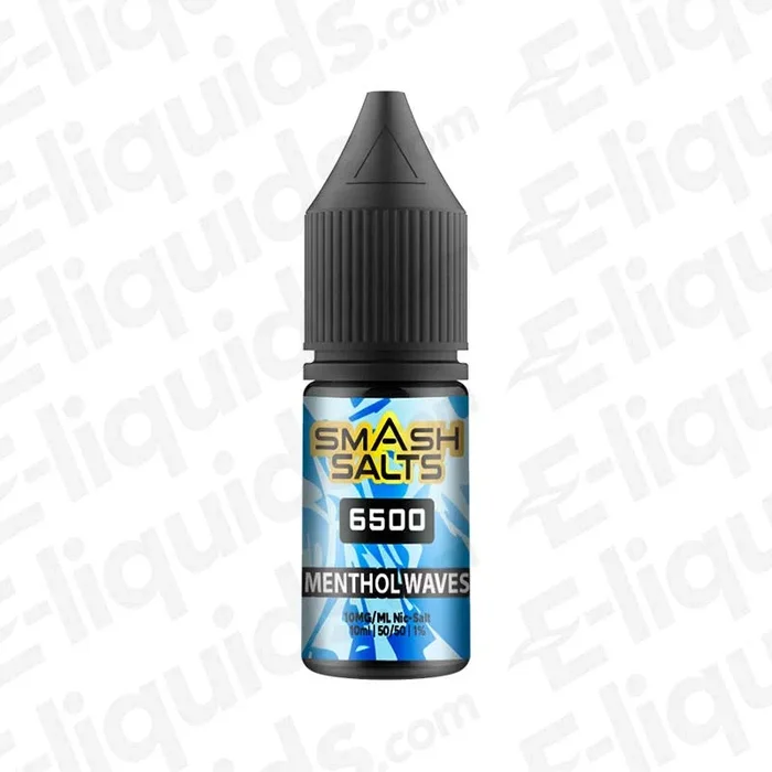 Smash Salts 6500 Menthol Waves Nic Salt E-liquid