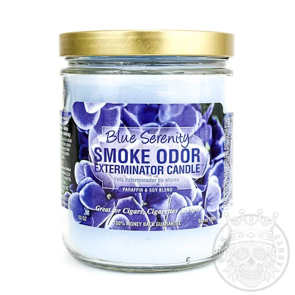Smoke Odor Exterminator Candle – Blue Serenity