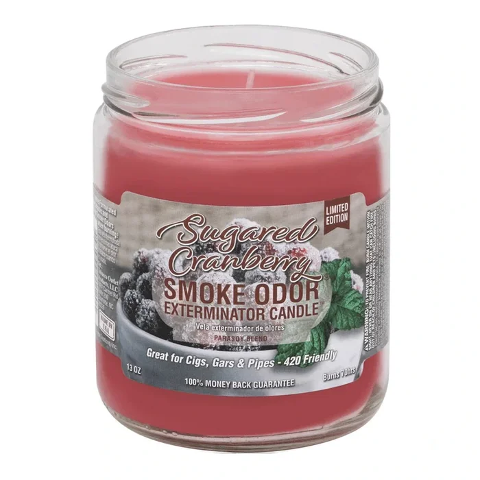 Smoke Odor Exterminator Candle – Sugared Cranberry