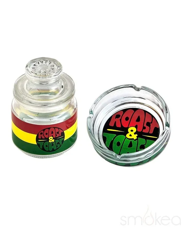 SMOKEA “Roast & Toast ” Stash Jar & Ashtray Set
