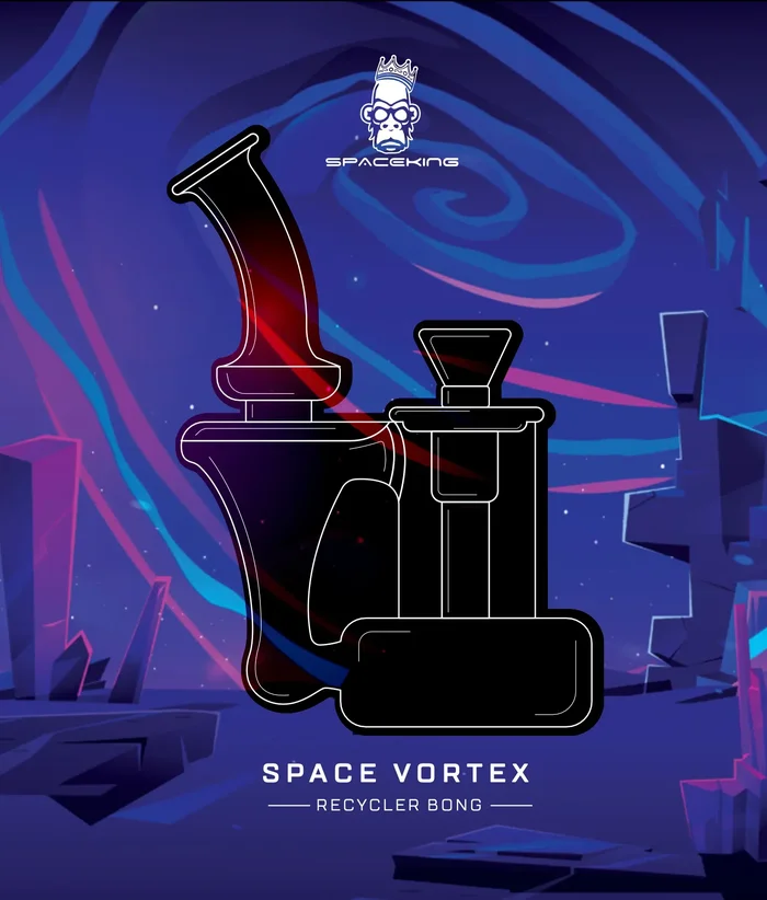 Space King Glass – ‘Space Vortex’ Recycler Bong