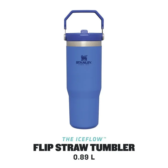 Stanley Go Flip Straw Tumbler Water Bottle 0.89L 10-09993-198 Iris