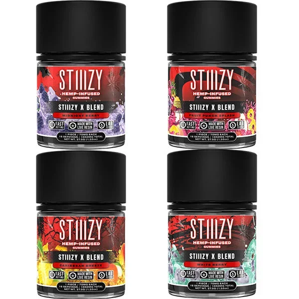 STIIIZY Gummies – X BLEND | 15 Count | 1050MG