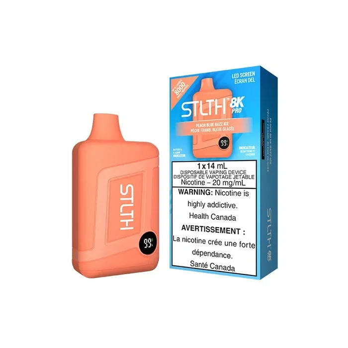 STLTH 8K Pro Disposable – Peach Blue Razz Ice (ON)