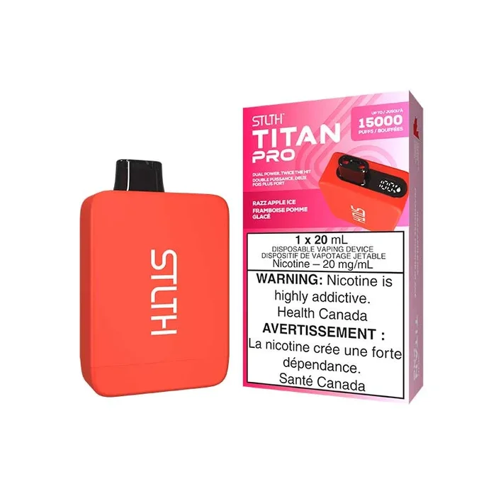 STLTH Titan PRO Disposable – Razz Apple Ice