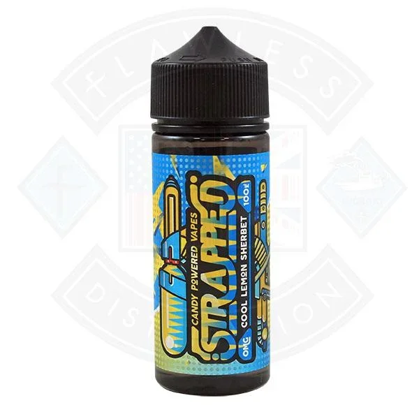 Strapped Candy Powered – Cool Lemon Sherbet 0mg 100ml Shortfill