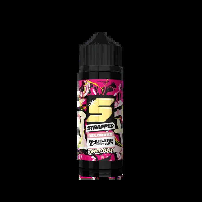 Strapped Reloaded Rhubarb & Custard 100ml 0mg Shortfill