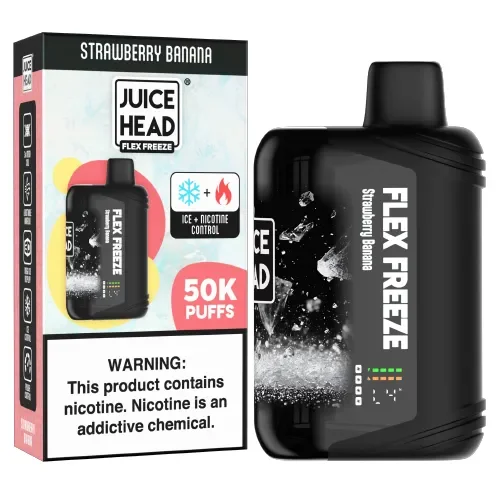 Strawberry Banana Disposable Vape (50000 Puffs) by Juice Head Flex Freeze