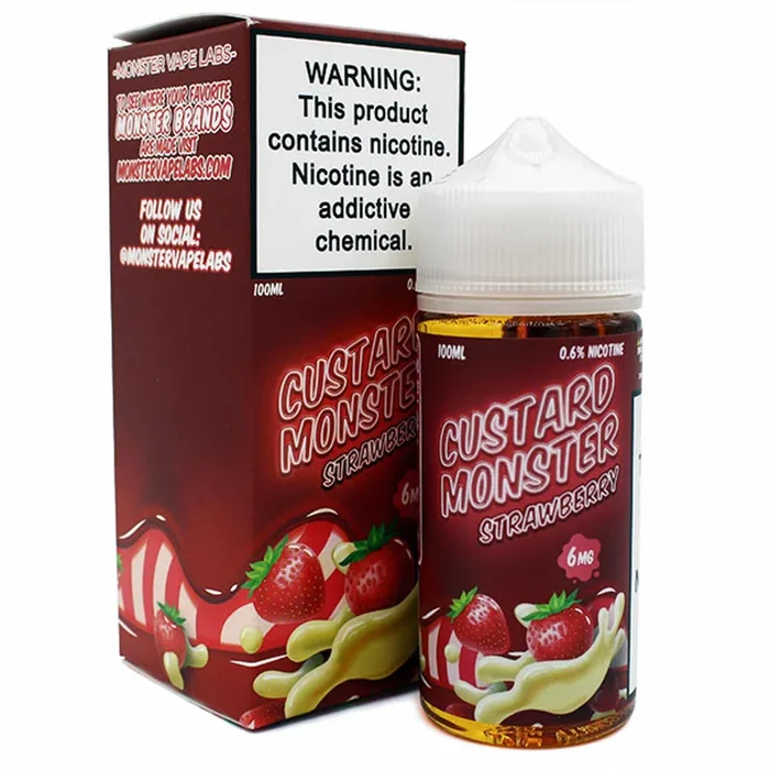 Strawberry By Custard Monster – 100ml (TFN)