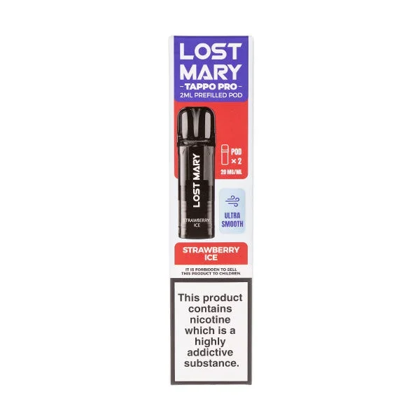 Strawberry Ice Tappo Prefilled Pods by Lost Mary