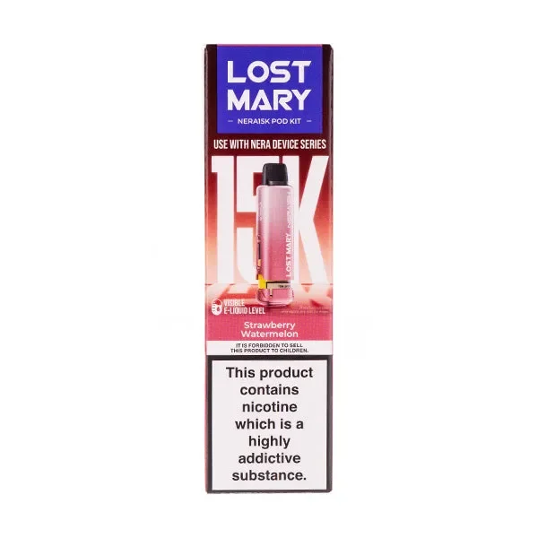 Strawberry Watermelon Nera 15k Prefilled Pod + Refill by Lost Mary