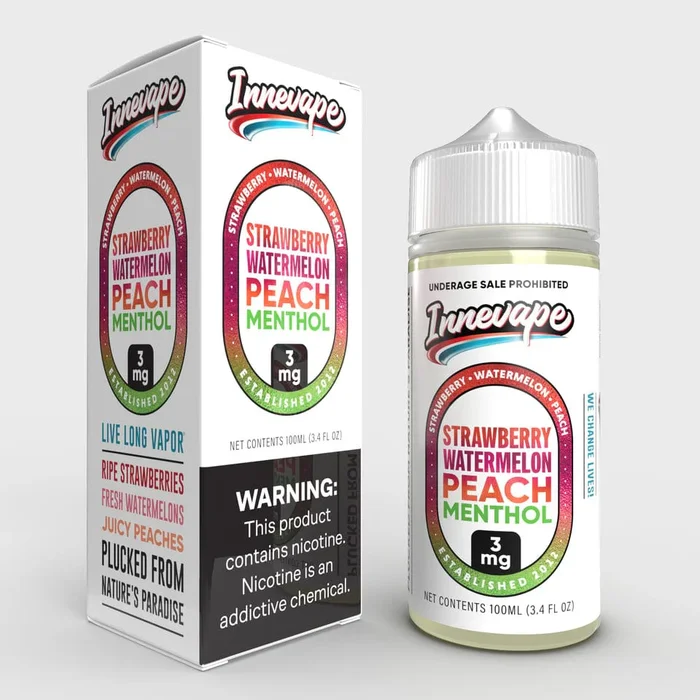 Strawberry Watermelon Peach Menthol – Innevape E-Liquids – 100mL