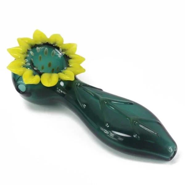 Sunflower Glass Novelty Pipe – Puffing Bird