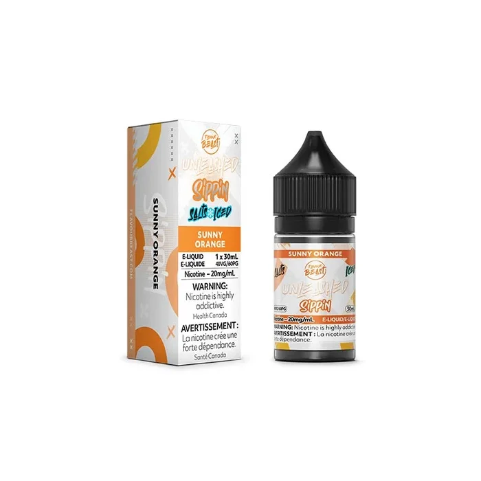 Sunny Orange Salt by Flavour Beast E-Liquid Unleashed Sippin (AB)