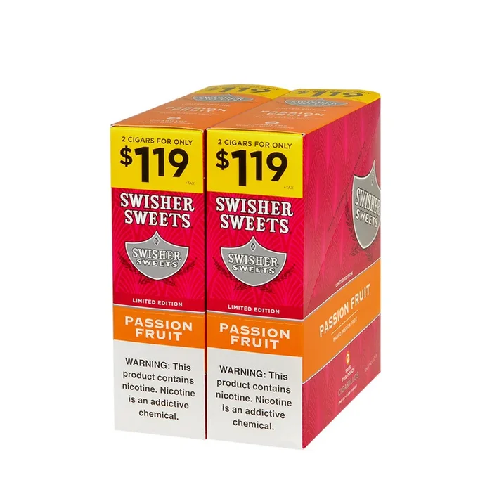 Swisher Sweets Passion Fruit Cigarillos 30 Packs of 2