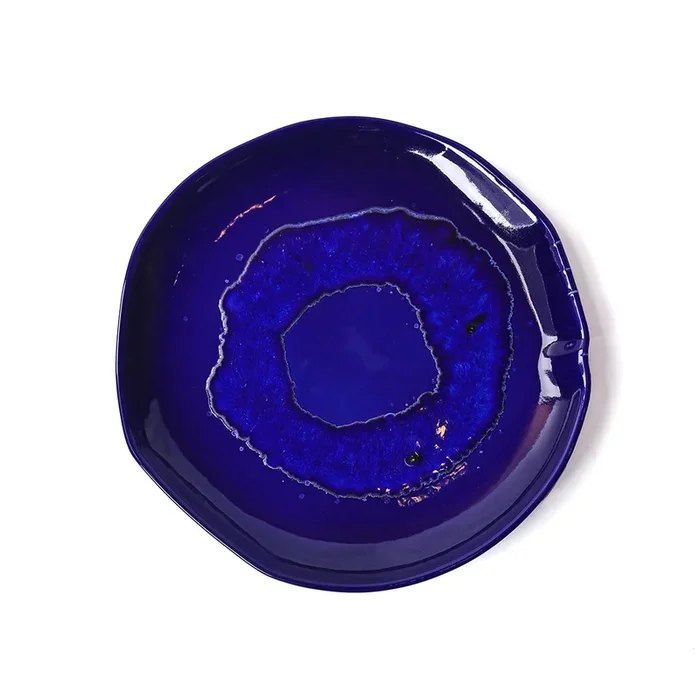 Tableware Dark Blue Splash Plates 8 ” 00059