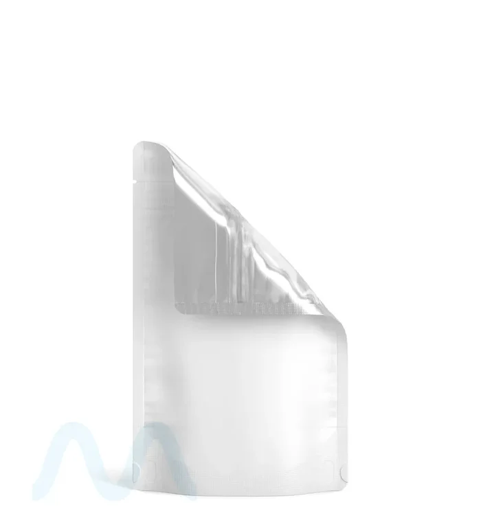 Tamper Evident | Matte White Vista PCR Mylar Bags (Tear Notch) | 4in x 6.5in – 7g – 1000 Count
