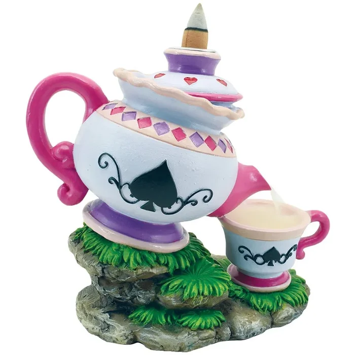 Teapot 5.25 ” Backflow Polyresin Incense Burner