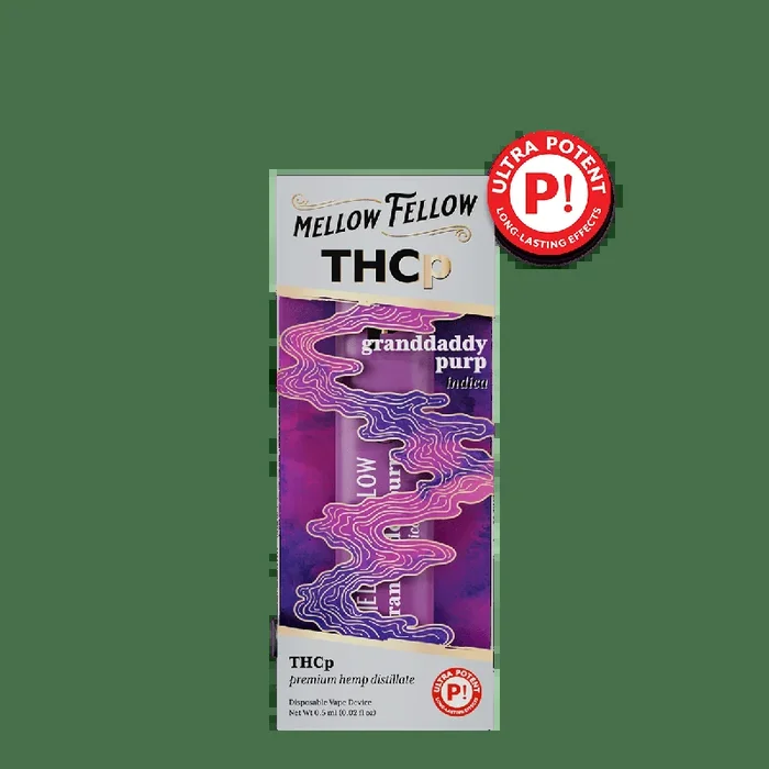 THCp 0.5g Disposable Vape – Granddaddy Purp (Indica)