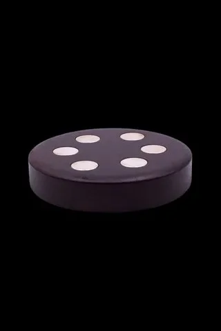The Stash Shack 6 Device Round Wooden Base for DynaVap